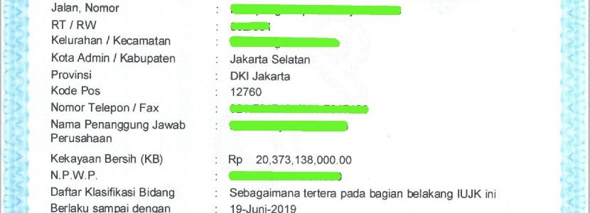 Biro Jasa Pengurusan SIUJK Jakarta Pusat