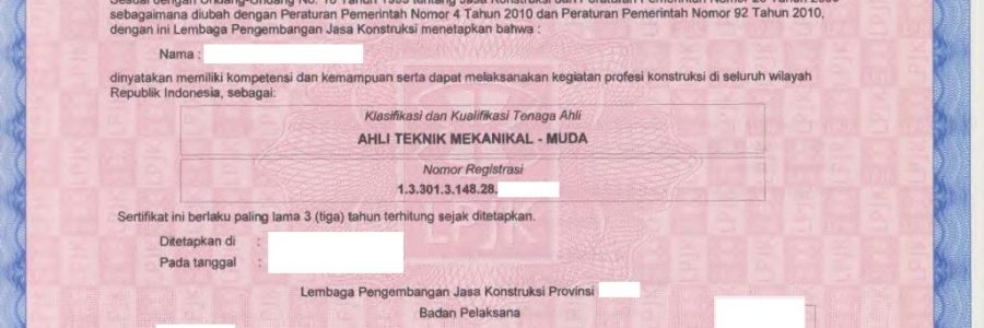 Jasa Pengurusan SKA Ahli Muda Resmi dan Terpercaya