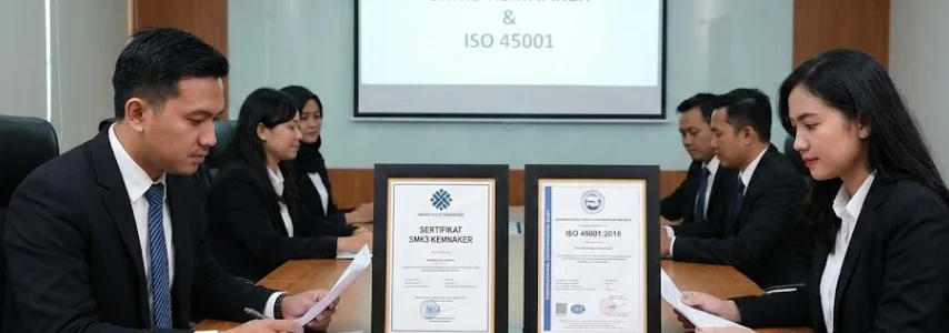 5 Perbedaan Sertifikat SMK3 Kemnaker dan ISO 45001