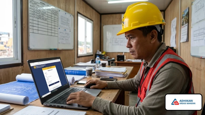 Setelah proses registrasi akun portal PU selesai dan kata sandi baru aktif, Anda bisa langsung memulai alur permohonan dari login hingga tersubmit.